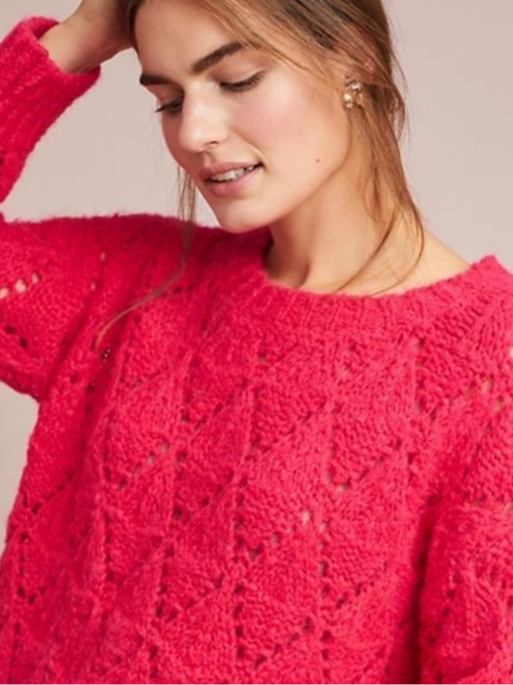 Anthropologie Sleeping on Snow Bright Lights Pullover Sweater